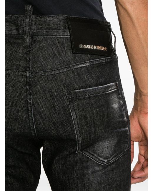 DSquared² Gray Slim-Leg Jeans for men