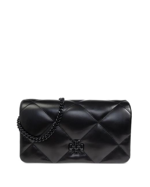 Cartera acolchada Tory Burch de color Black