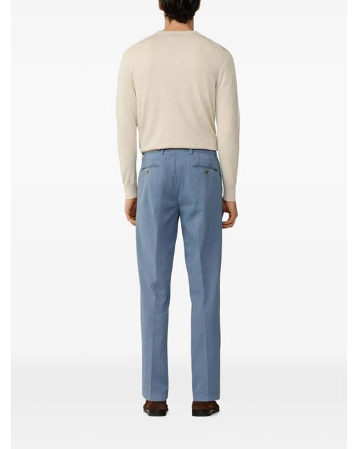 Hackett Blue Sanderson Stretch-Cotton Chinos for men