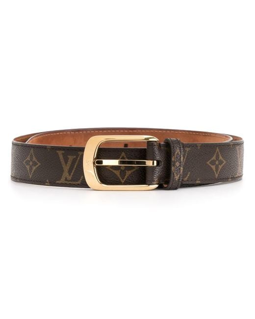 Cintura Ellipse con logo di Louis Vuitton in Brown