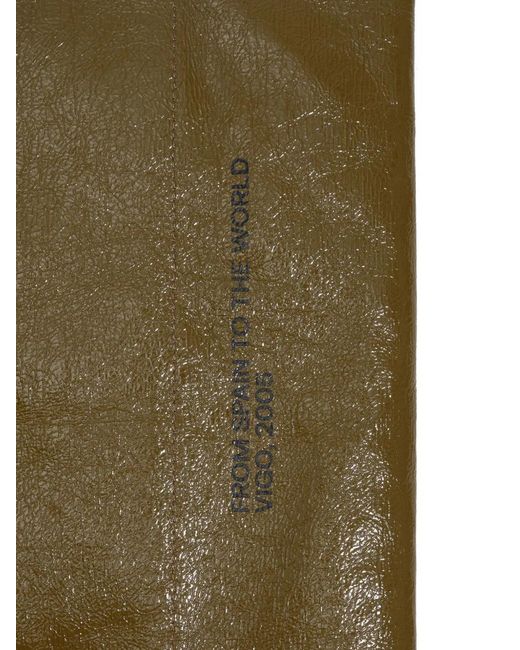 Bimba Y Lola Green Large Logo-Plaque Tote Bag