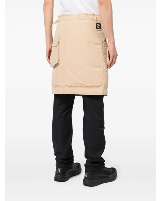 White Mountaineering Natural Wrap Cargo Shorts for men