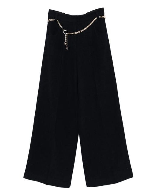 Maje Black Tweed Trousers