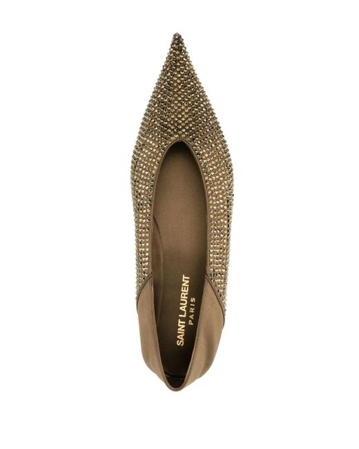 Saint Laurent Metallic Nour Slippers