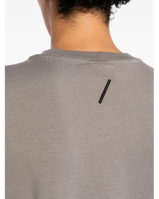 Thom Krom Gray T-Shirt À Logo Imprimé for men