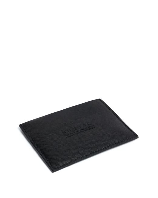 Fursac Black Logo-Debossed Cardholder for men