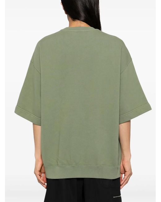 Jil Sander Green Short-Sleeved T-Shirt for men
