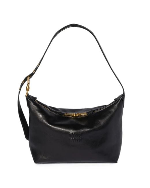 Miu Miu Black Nappa Leather Bag