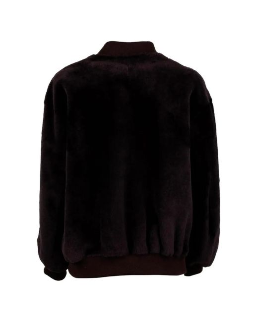 Simonetta Ravizza Black Zip-Up Bomber Jacket