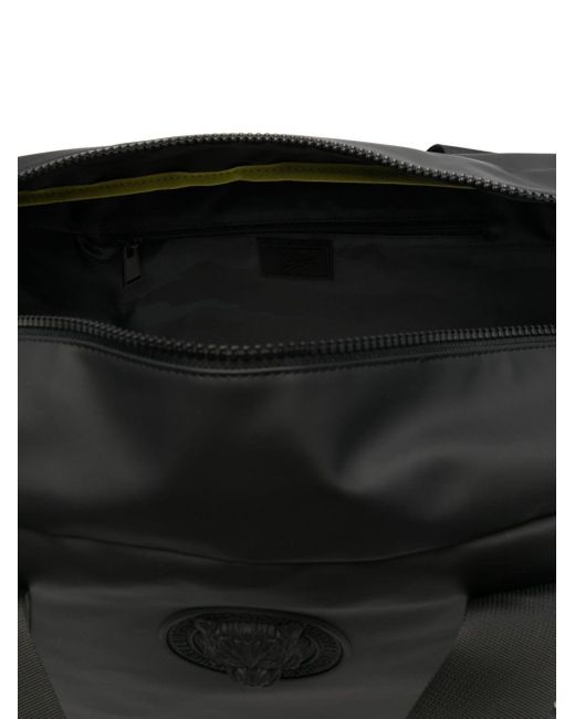 Philipp Plein Black Boston Logo-embossed Duffle Bag for men