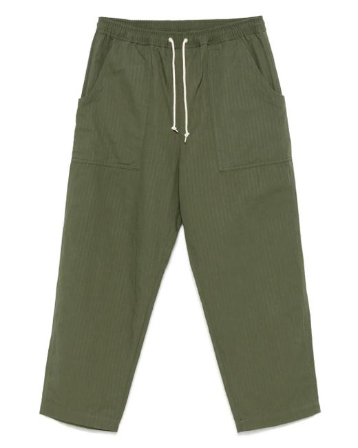 メンズ Comme des Garçons ヘリンボーンパンツ Green