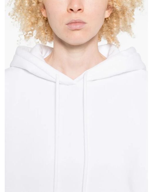 Sudadera con capucha y abertura lateral Marc O' Polo de color White