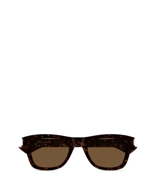 Saint Laurent Brown Square-Frame Sunglasses for men