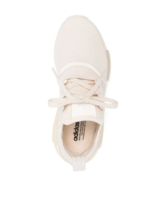 Adidas White Nmd_R1 Low-Top Sneakers