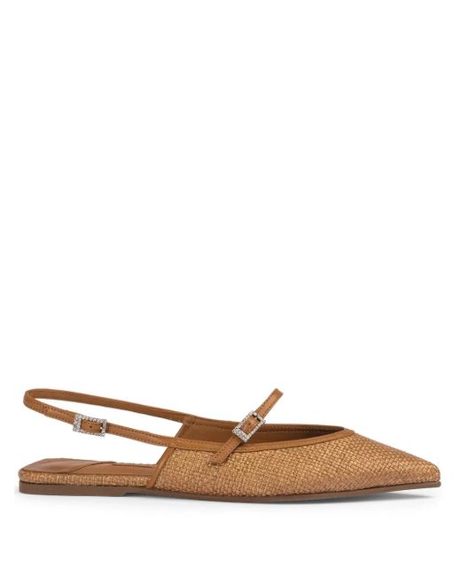 Le Silla Brown Morgana Ballerina Shoes