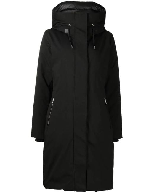 Mackage Black Shiloh 2-in-1 Fitted Down Coat With Removable Bib
