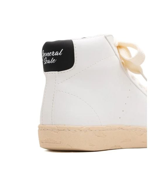 General Scale. Natural Murray High-Top Past-Sole Sneakers for men