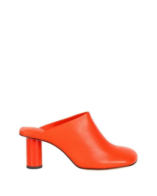 JVAM Red Dali Heeled Mules