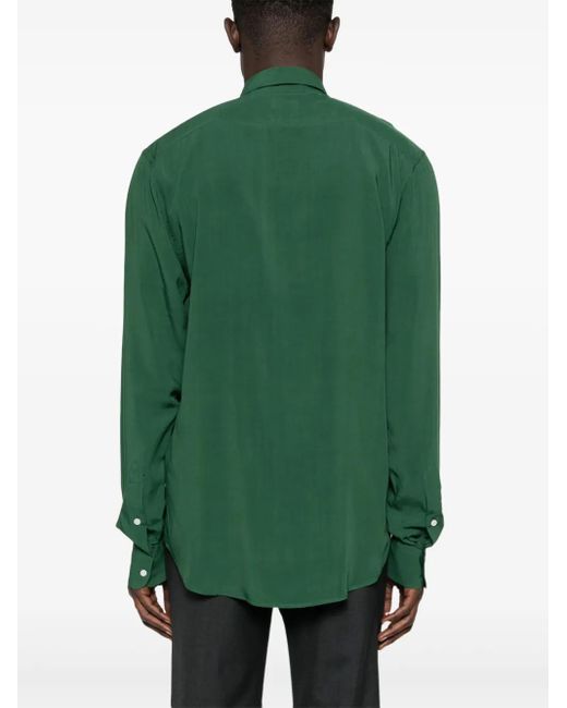 メンズ Fursac ポインテッドカラー シャツ Green