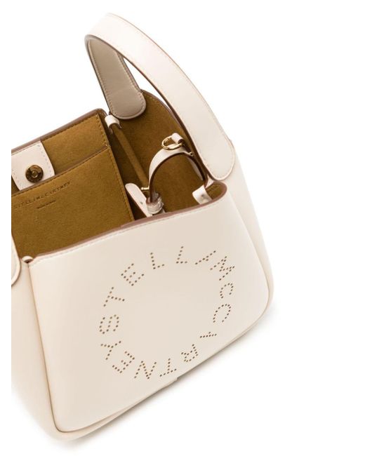 Stella McCartney Natural Perforated-Logo Tote Bag