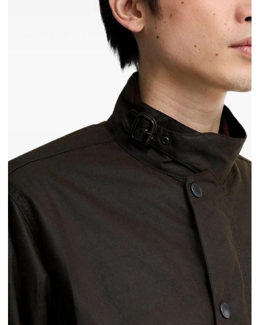 Barbour Black Modified Ursula Waxed Jacket for men