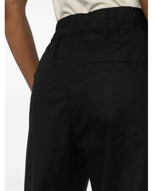 Pantaloni crop con cavallo basso di Thom Krom in Black