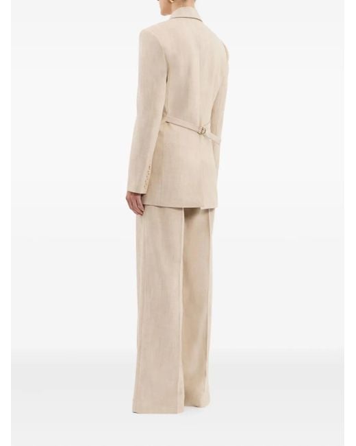 Rebecca Vallance Natural Andy Two-Button Blazer