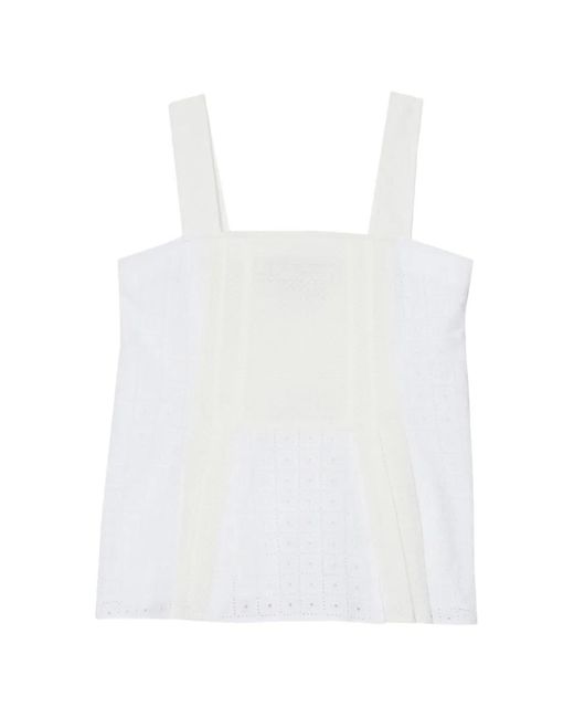 3.1 Phillip Lim White Square-Neck Top