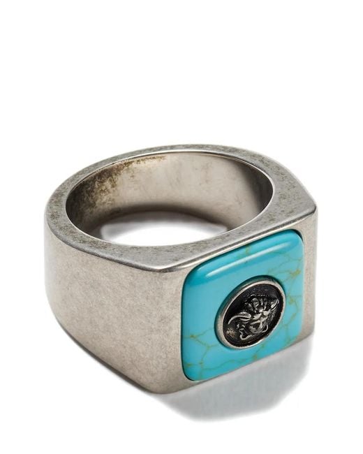 Versace Black Aura Ring for men