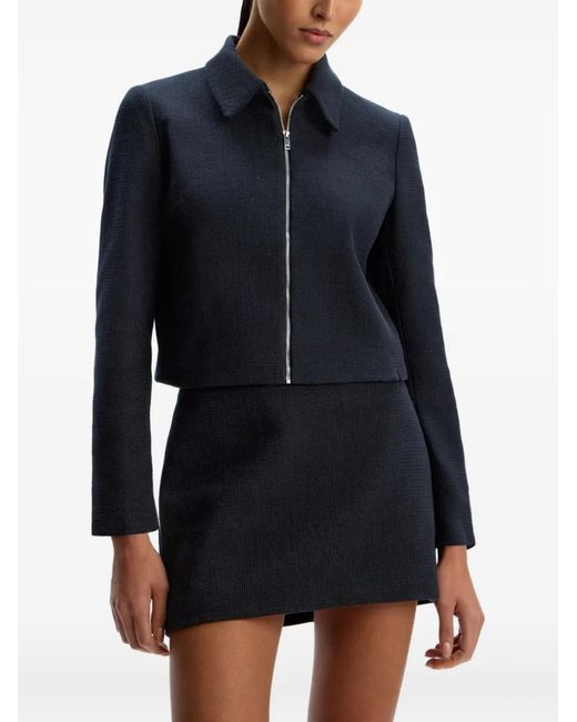 12 STOREEZ Blue Zip-Up Jacket