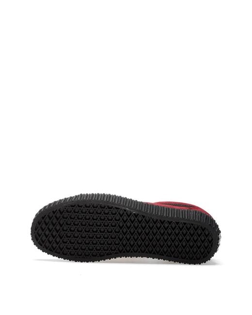 Vans Red Old Skool Logo-Patch Sneakers