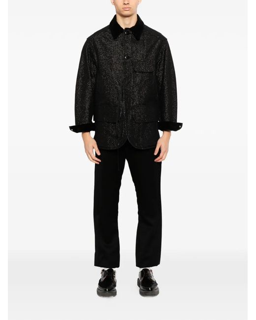 Midorikawa Black Buttoned Jacket for men