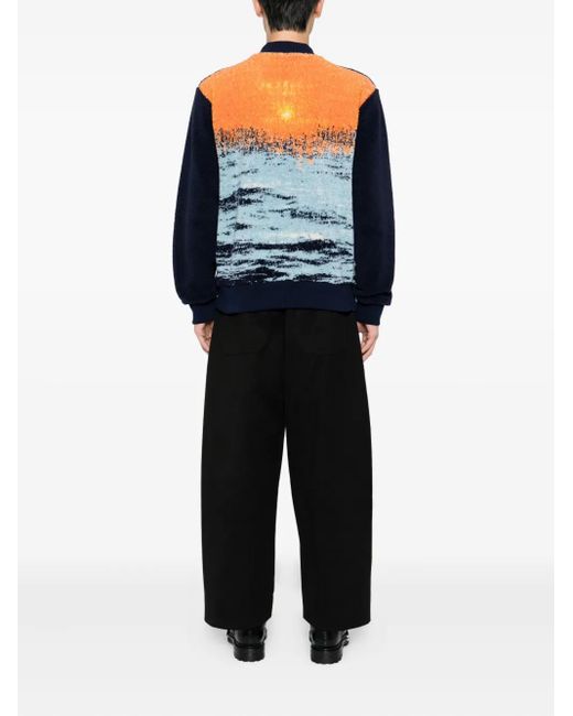 Agnes B. Blue Classe Bomber Jacket for men