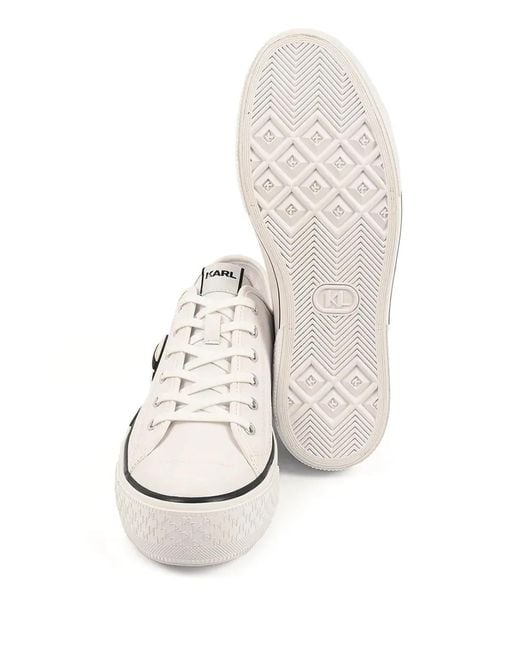 Karl Lagerfeld White Kampus Max Sneakers for men