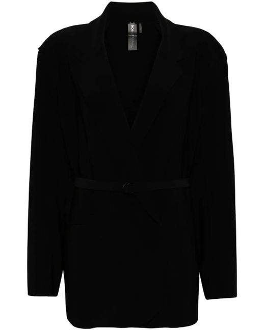 Norma Kamali Blazer Met Ceintuur in het Black
