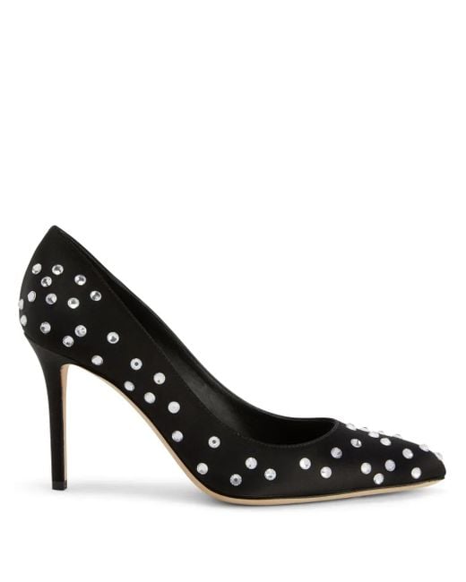 Giuseppe Zanotti Black 90Mm Jakye Precious Pumps