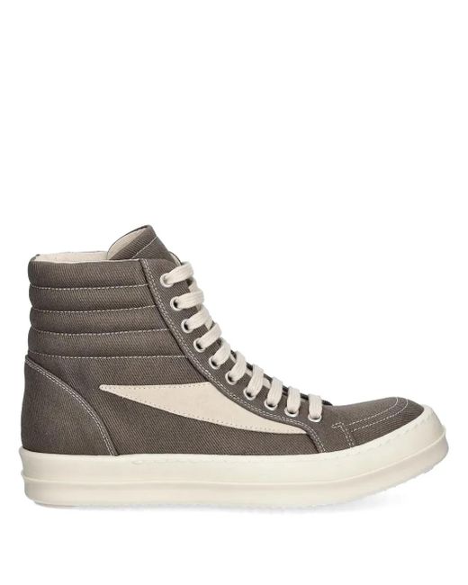 Rick Owens パデッド ハイカットスニーカー Brown