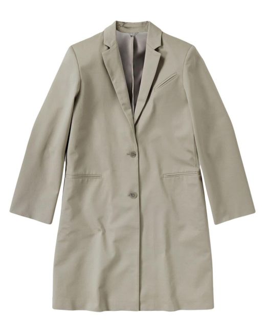 Closed Gray Single-breasted Twill Coat