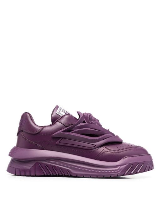 chunky leather trainers