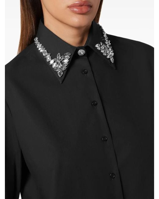 Philipp Plein ビジュートリム シャツ Black
