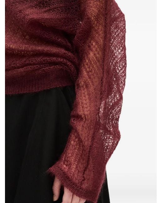 Pull Christabel Ann Demeulemeester en coloris Red