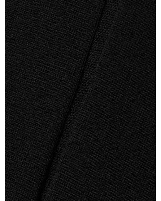 Rick Owens Black Hooded Wool Sweater