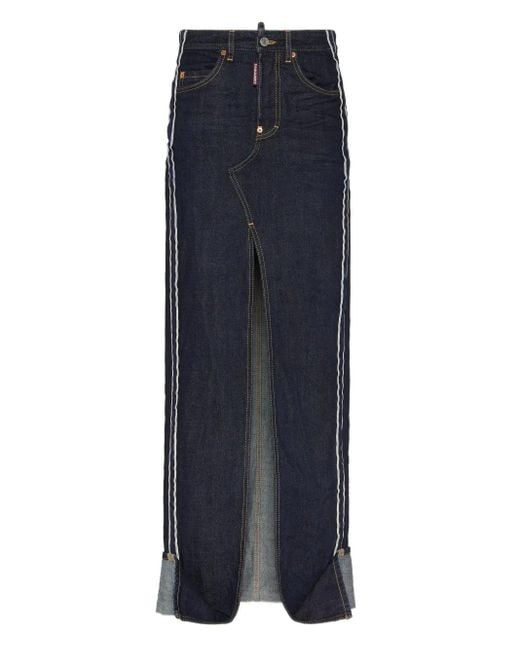 Falda larga vaquera DSquared² de color Blue