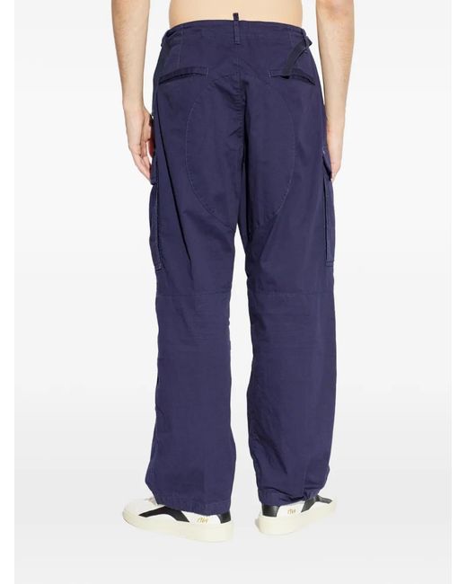 DSquared² Blue Cargo Pocket Trousers for men