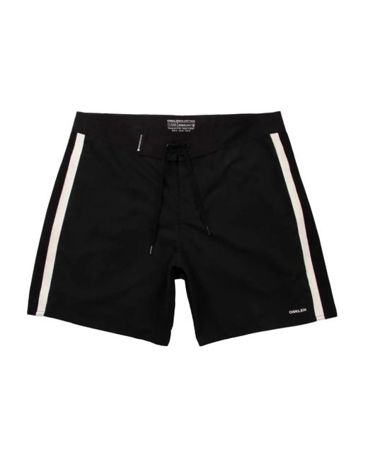 Osklen Black Logo-Print Swim Shorts for men