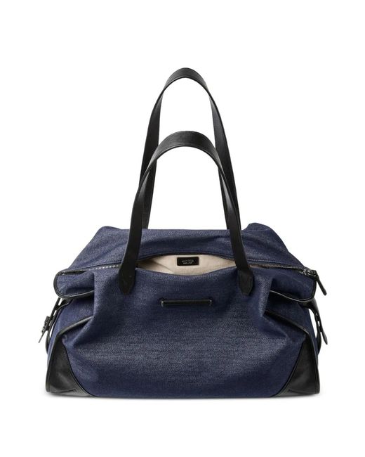 Jimmy Choo Blue Large Bar Holdall Tote Bag for men