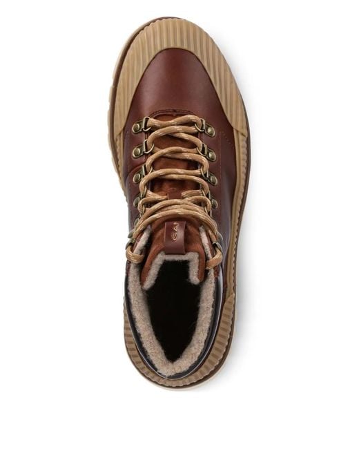 メンズ Gant レースアップ ブーツ Brown
