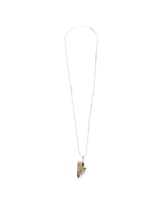 Off-White c/o Virgil Abloh White Sneaker-Shaped Pendant Necklace for men