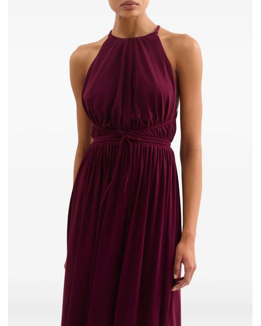 Eres Purple Ines Halterneck Long Dress