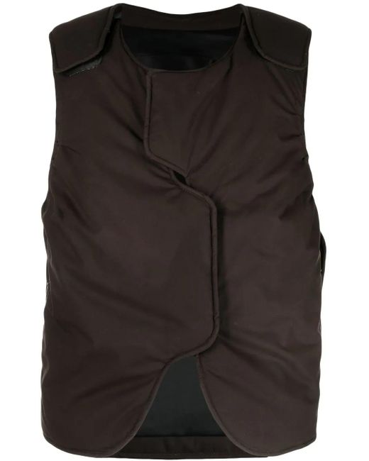 A_COLD_WALL* Black Form Asymmetric Gilet for men